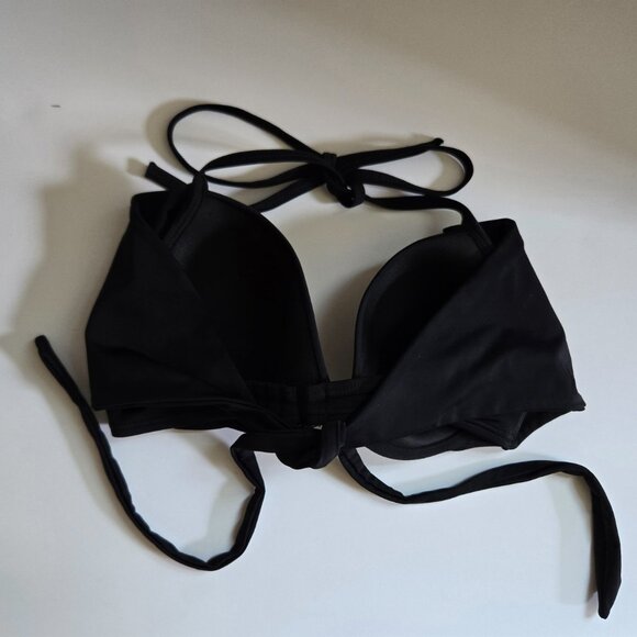 Sundazed Black Bikini Convertible Top Bathing Suit, Size 34 DD - Picture 2 of 5